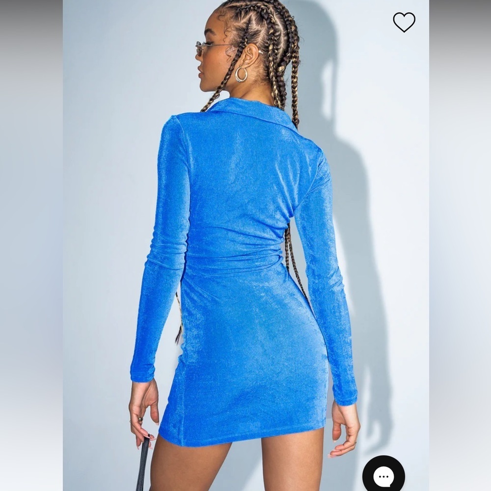 NWT Princess Polly Lioness Valerie Mini Dress Blue 4 6 8 - Picture 3 of 13